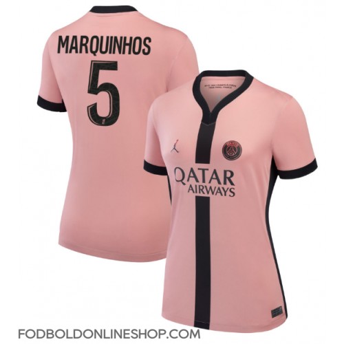 Paris Saint-Germain Marquinhos #5 Tredjetrøje Dame 2024-25 Kortærmet